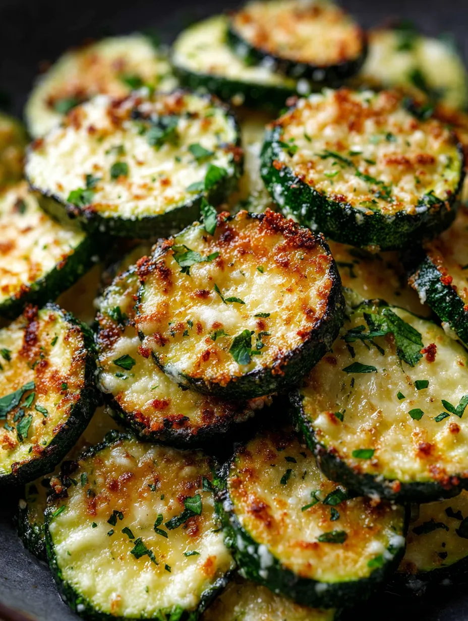 Un plato con calabacín asado con queso.