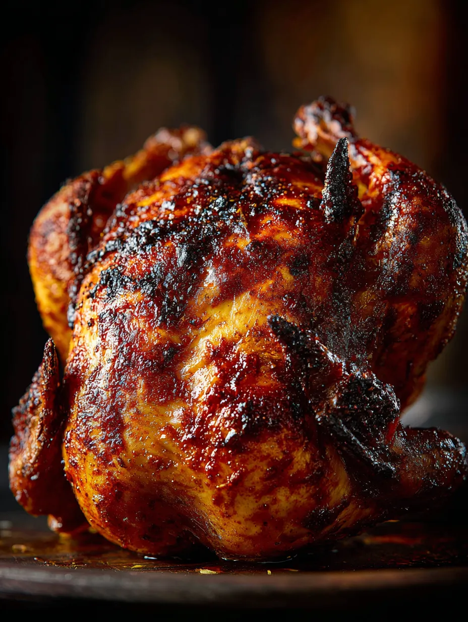 Pollo doradito, primo plano.