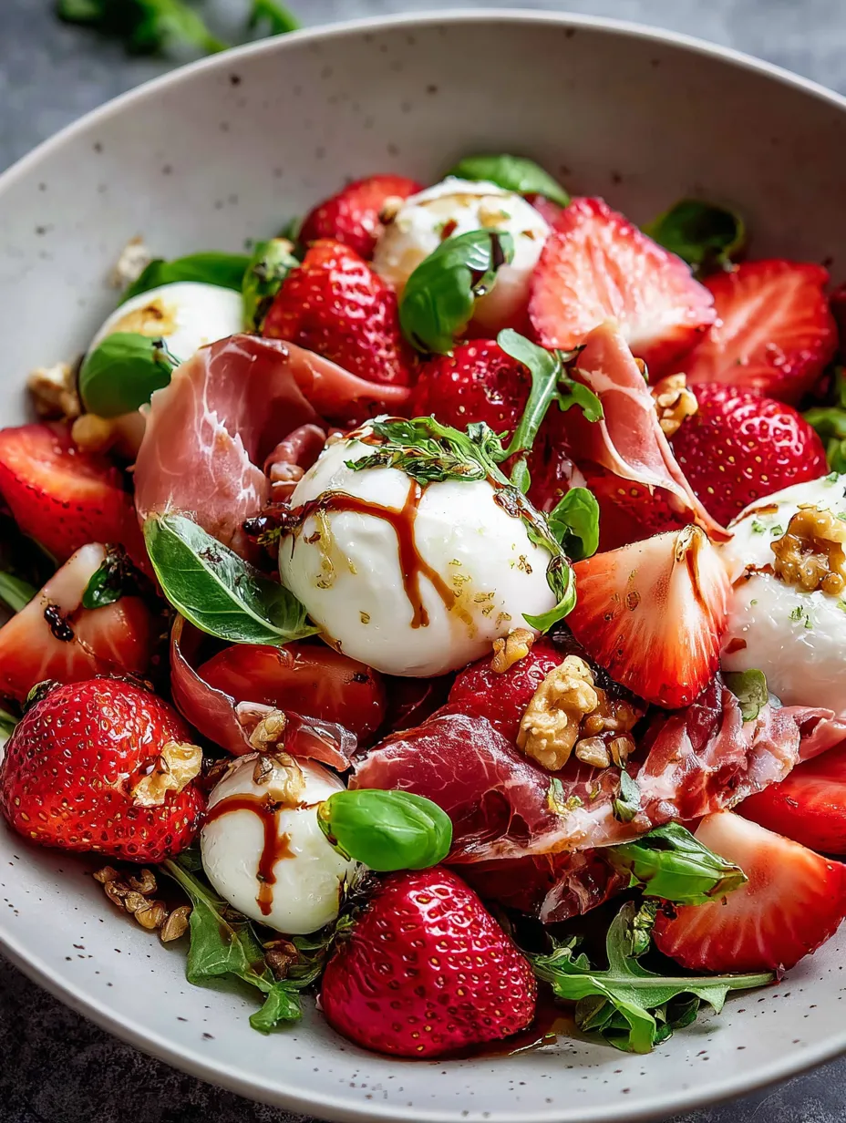 Un bowl con fresas y queso.