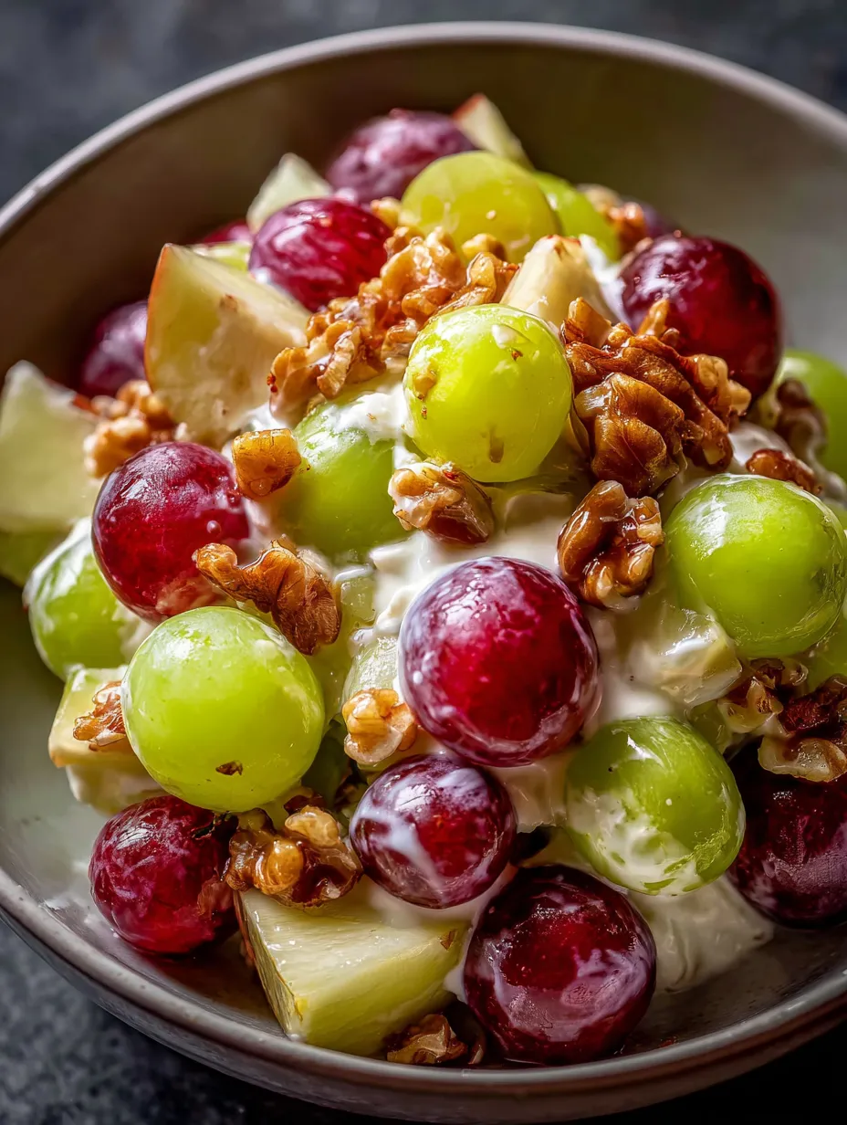 Un bol lleno de uvas, manzanas y nueces.