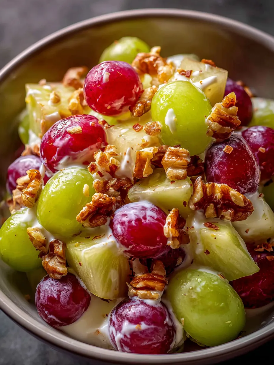 Un bol con uvas, kiwi y otras frutas frescas.