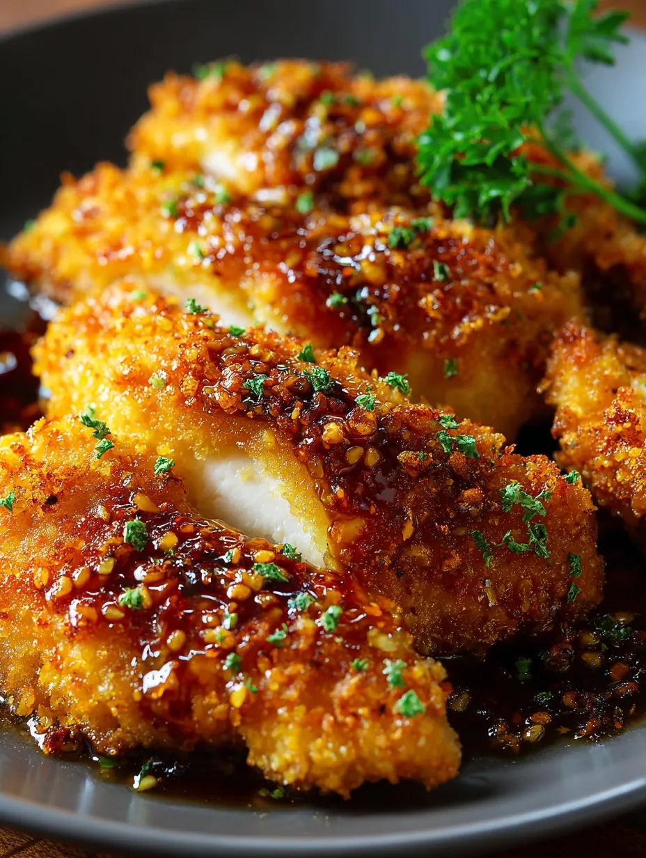 Pollo con salsa y hierbas.