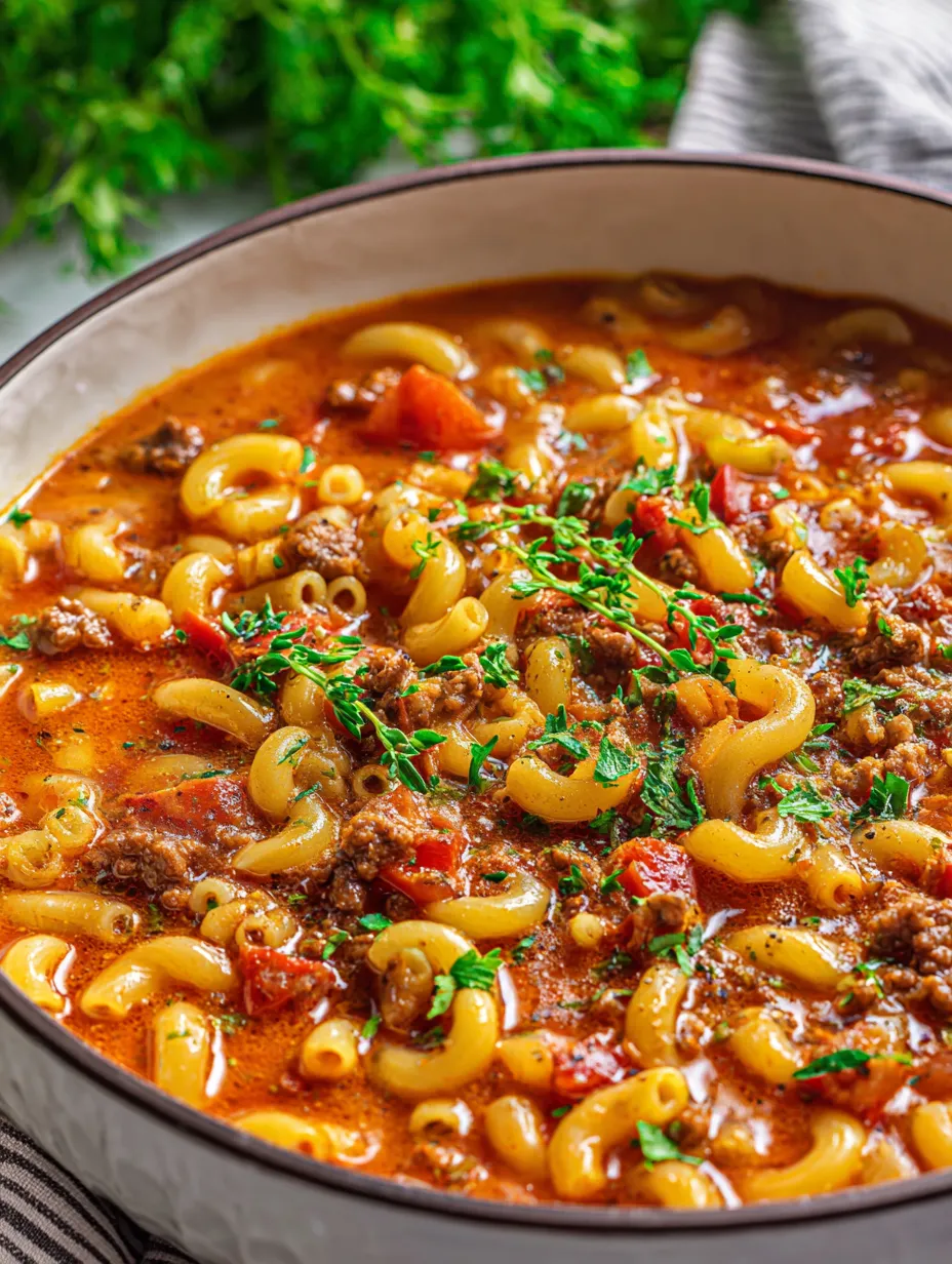Un plato de pasta con tomate y hierbas.