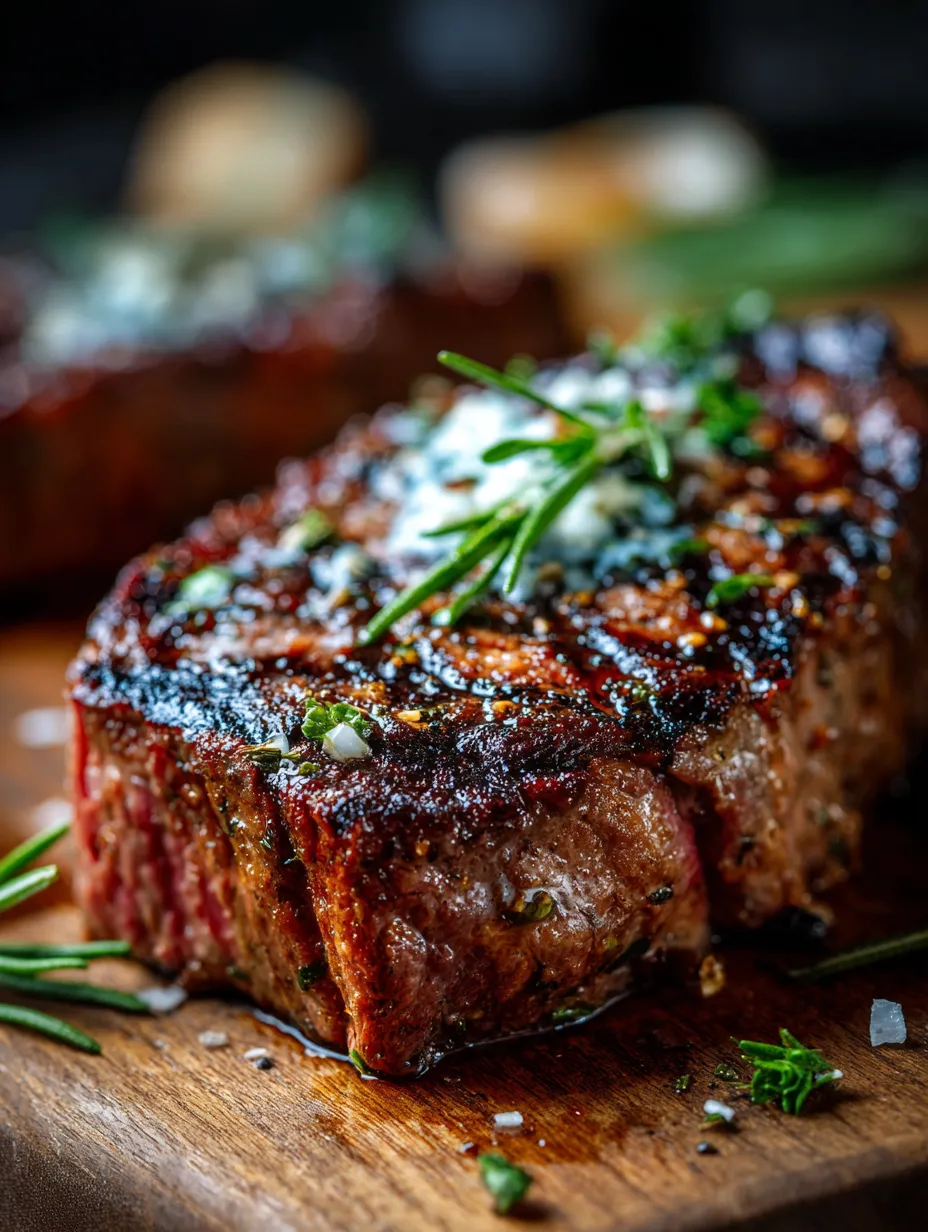 Un trozo de carne con una salsa blanca encima.