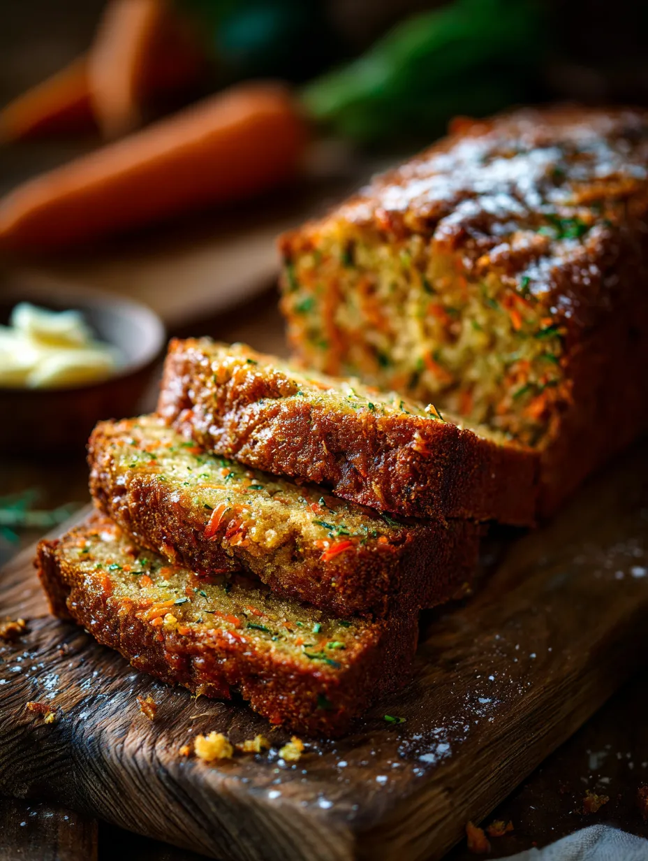 Un pan con zanahorias arriba.