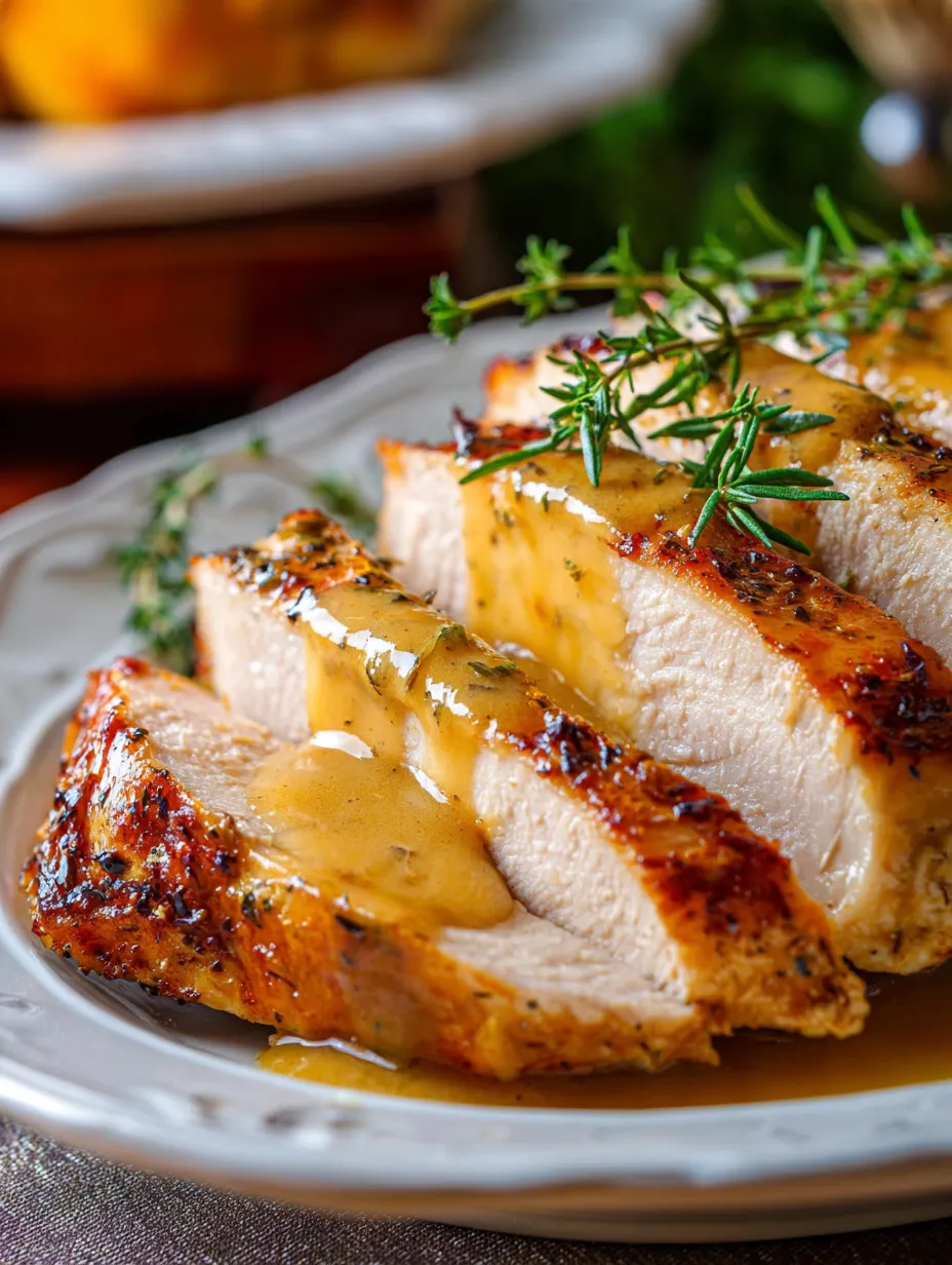 Un platillo de pollo con salsa.