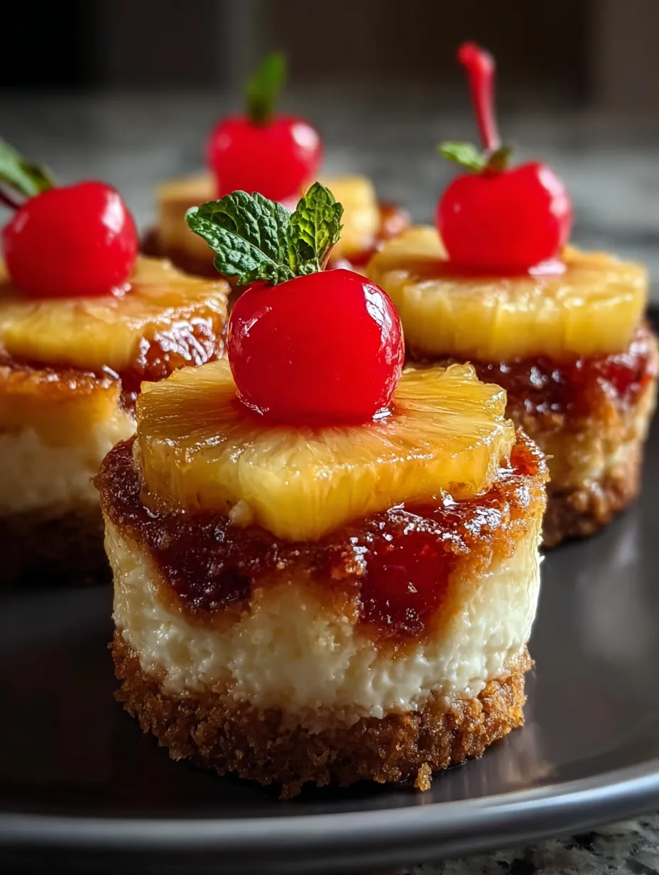 Una tarta invertida de piña cortada.