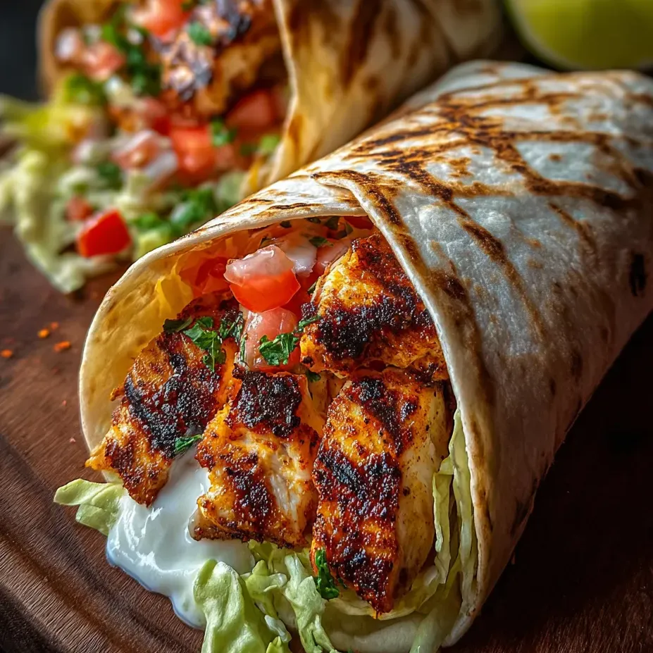 Un taco con cosas verdes y tomate.