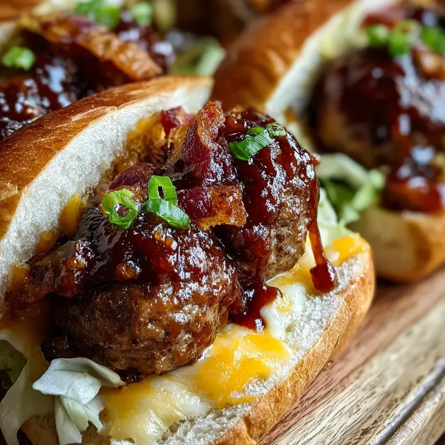 Un sándwich con bacon, ketchup y chucrut en una tabla.