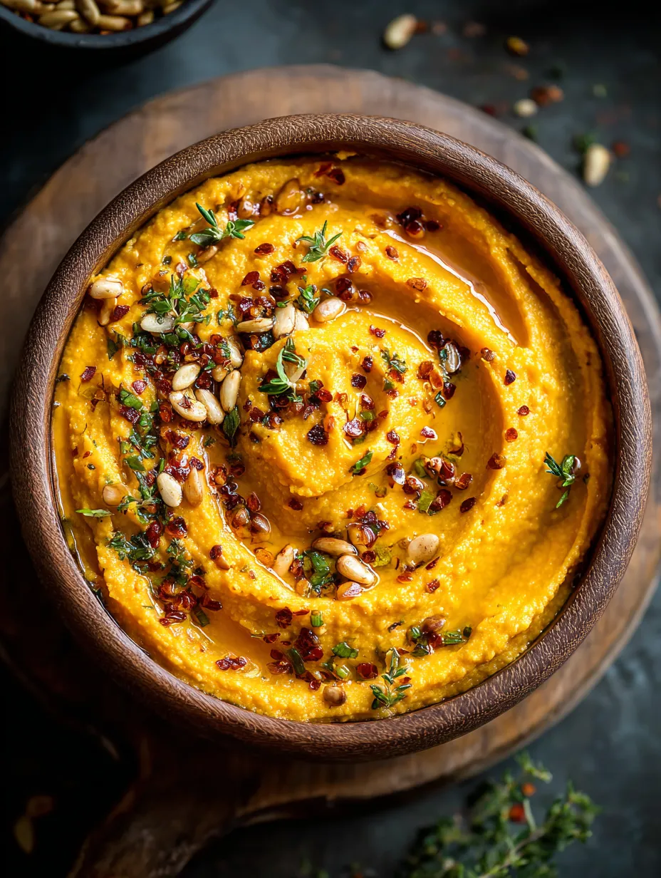 En una olla, se ve una mezcla suave hecha con frutos secos y especias.