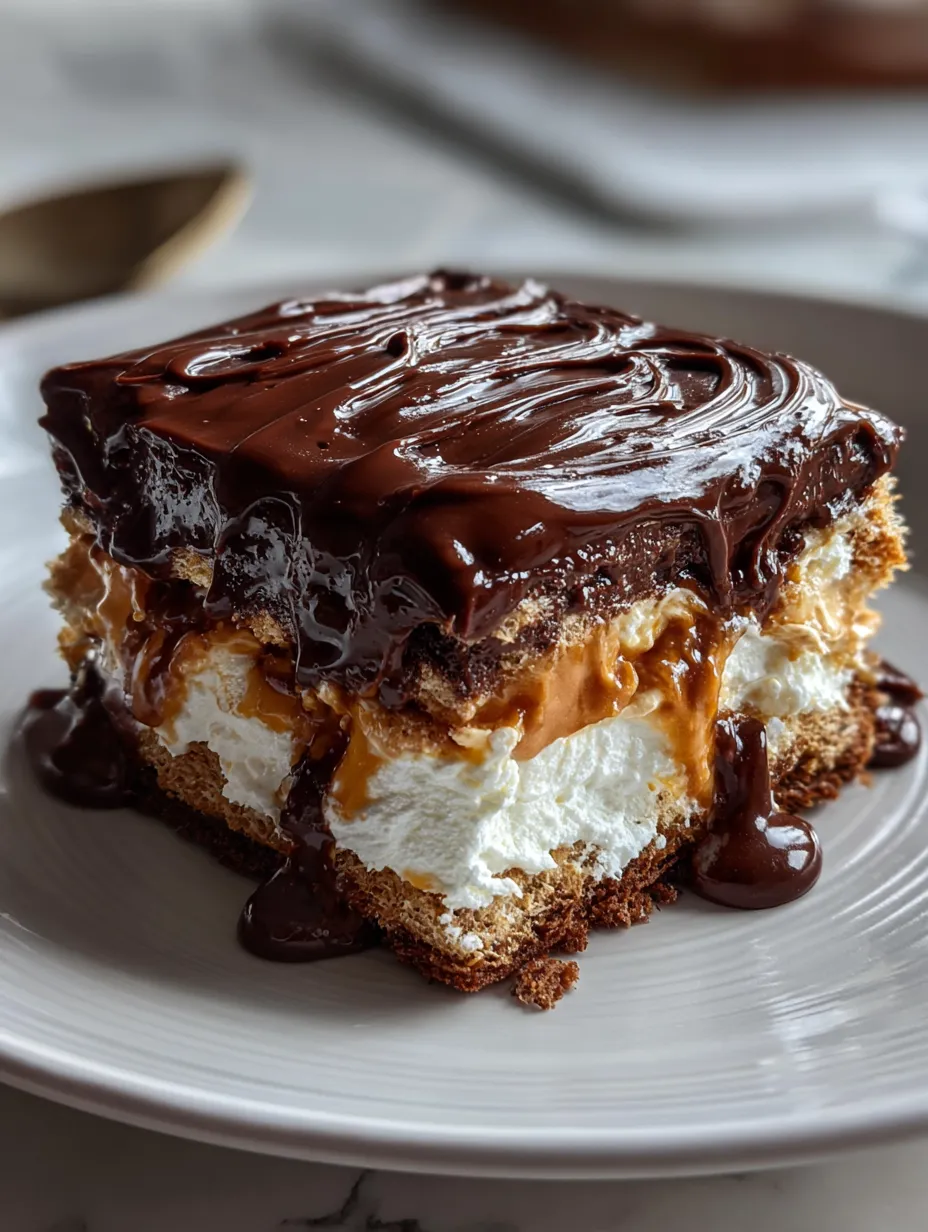 Un pastel de chocolate con cobertura en un plato blanco.
