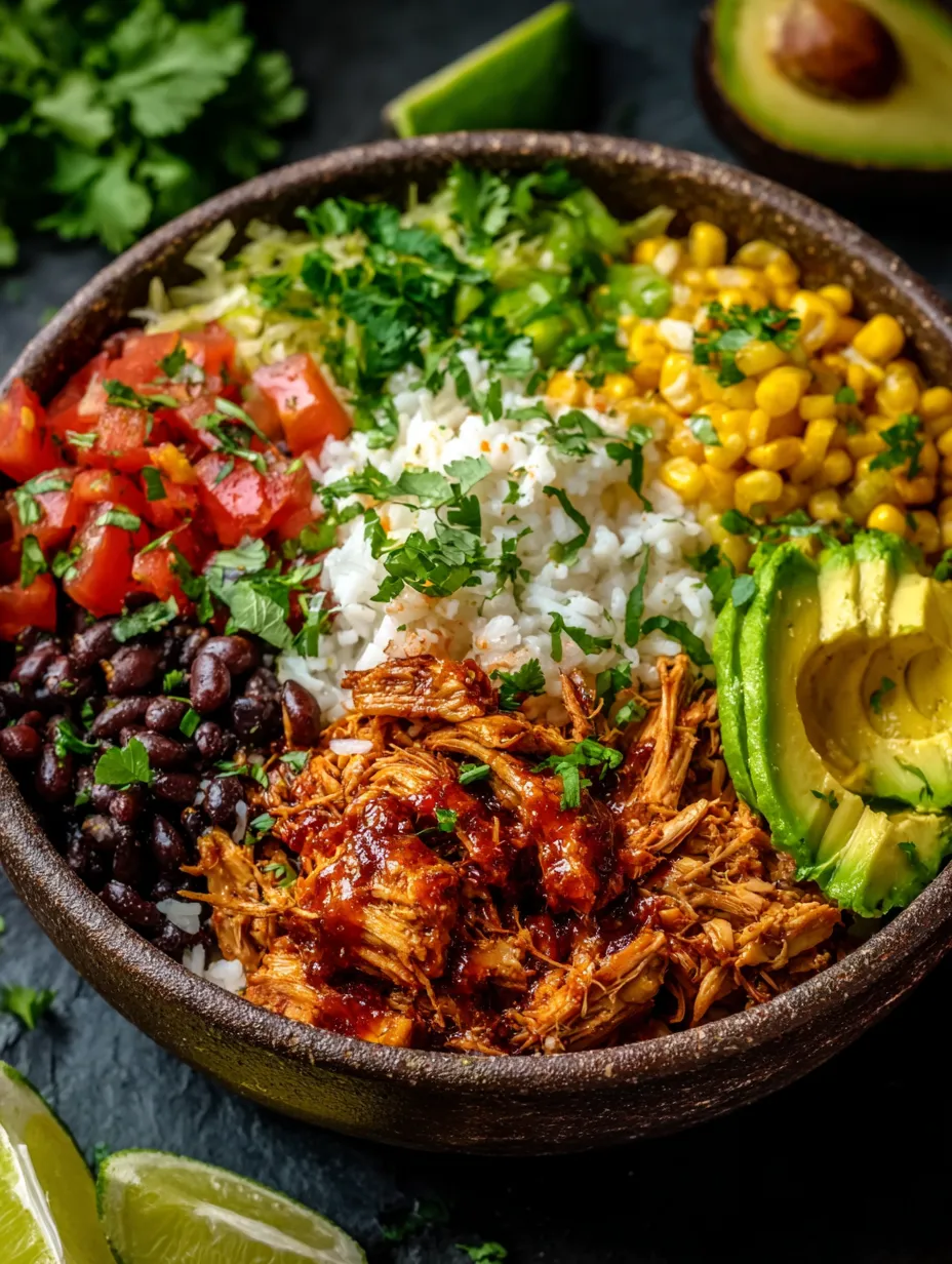 Un bol grande y oscuro lleno de verduras y carne mezcladas.