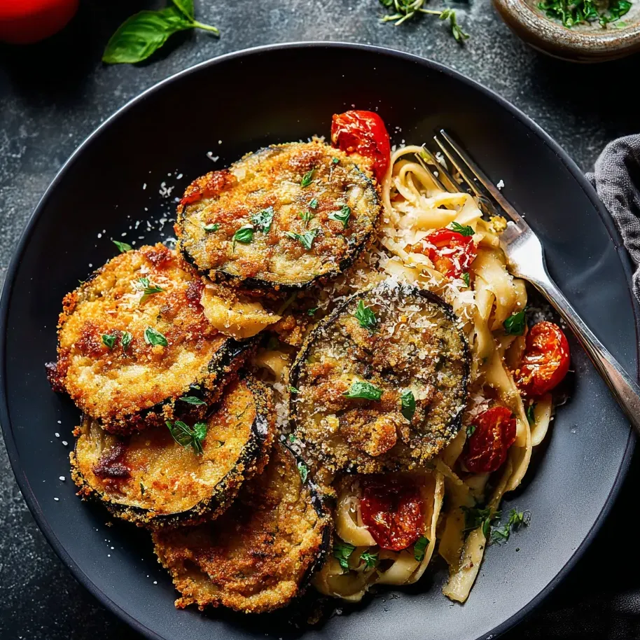 Un cuenco con pasta, tomates, calabacín y albahaca.