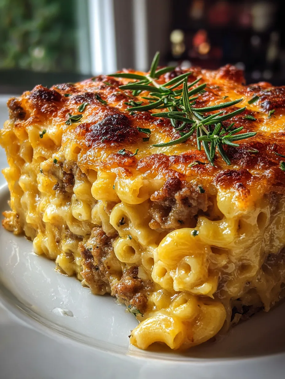 Un gran guiso dorado con queso y cebolla sobre un plato blanco.