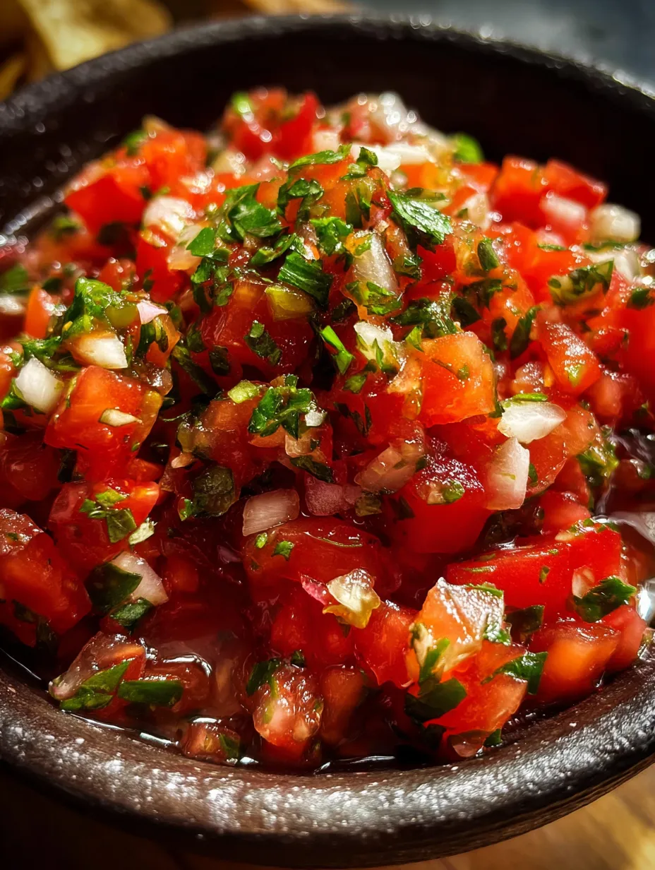 Bol con tomate y cebolla picados.