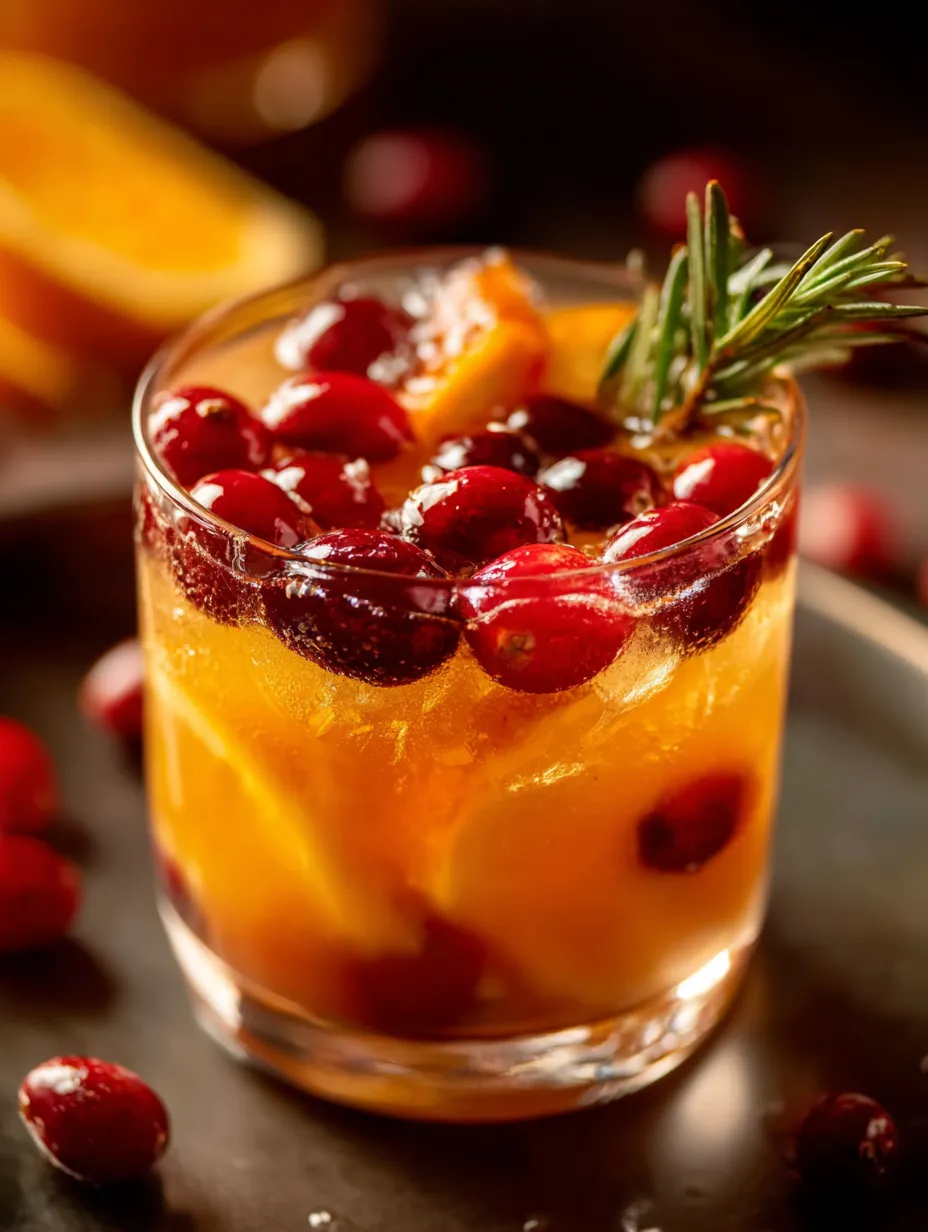 Vaso con jugo de naranja y cítricos como limón y toronja decorados con hojas de limón.