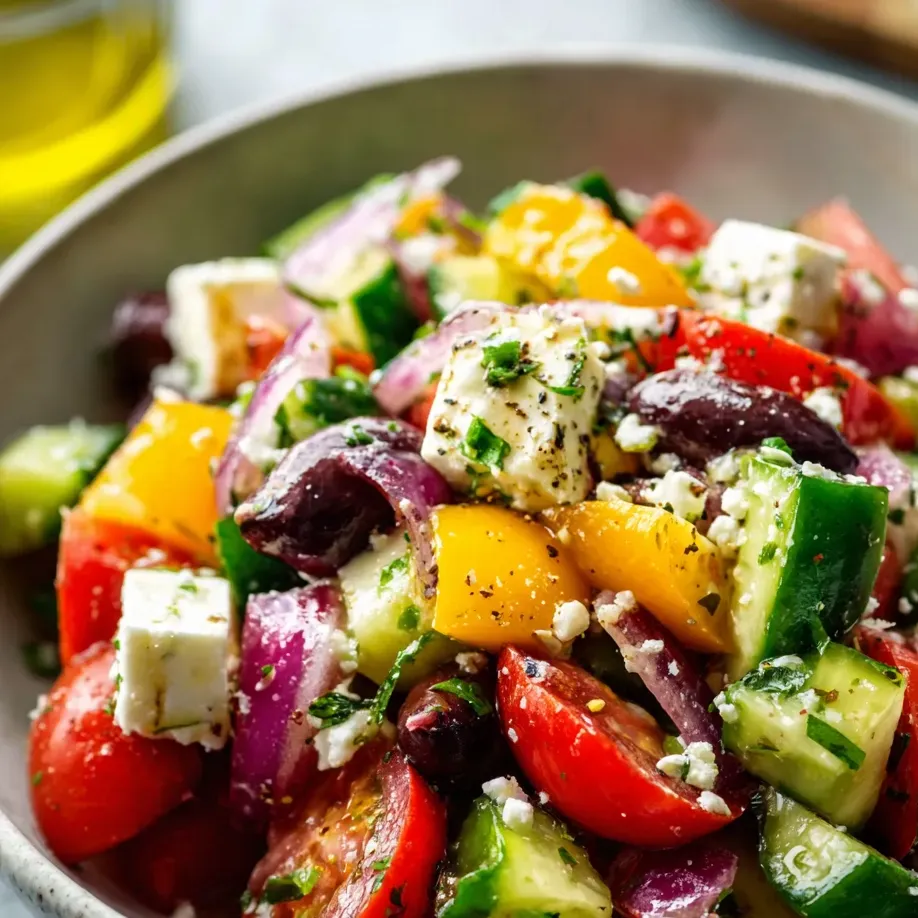 Un bol grande con mucha mezcla de verduras como tomate, calabacín, pimiento, cebolla y más.