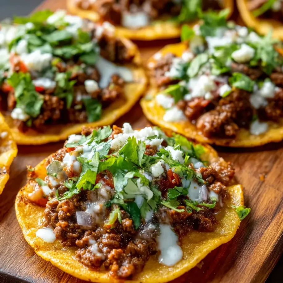 Una tortilla con carne, queso y tomates sobre una tabla.