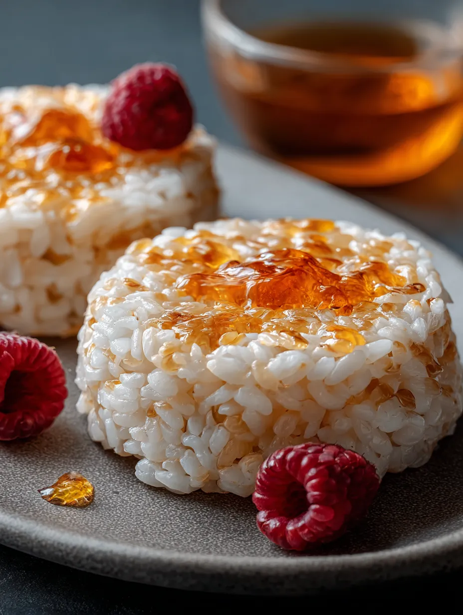 Arroz con frambuesa.