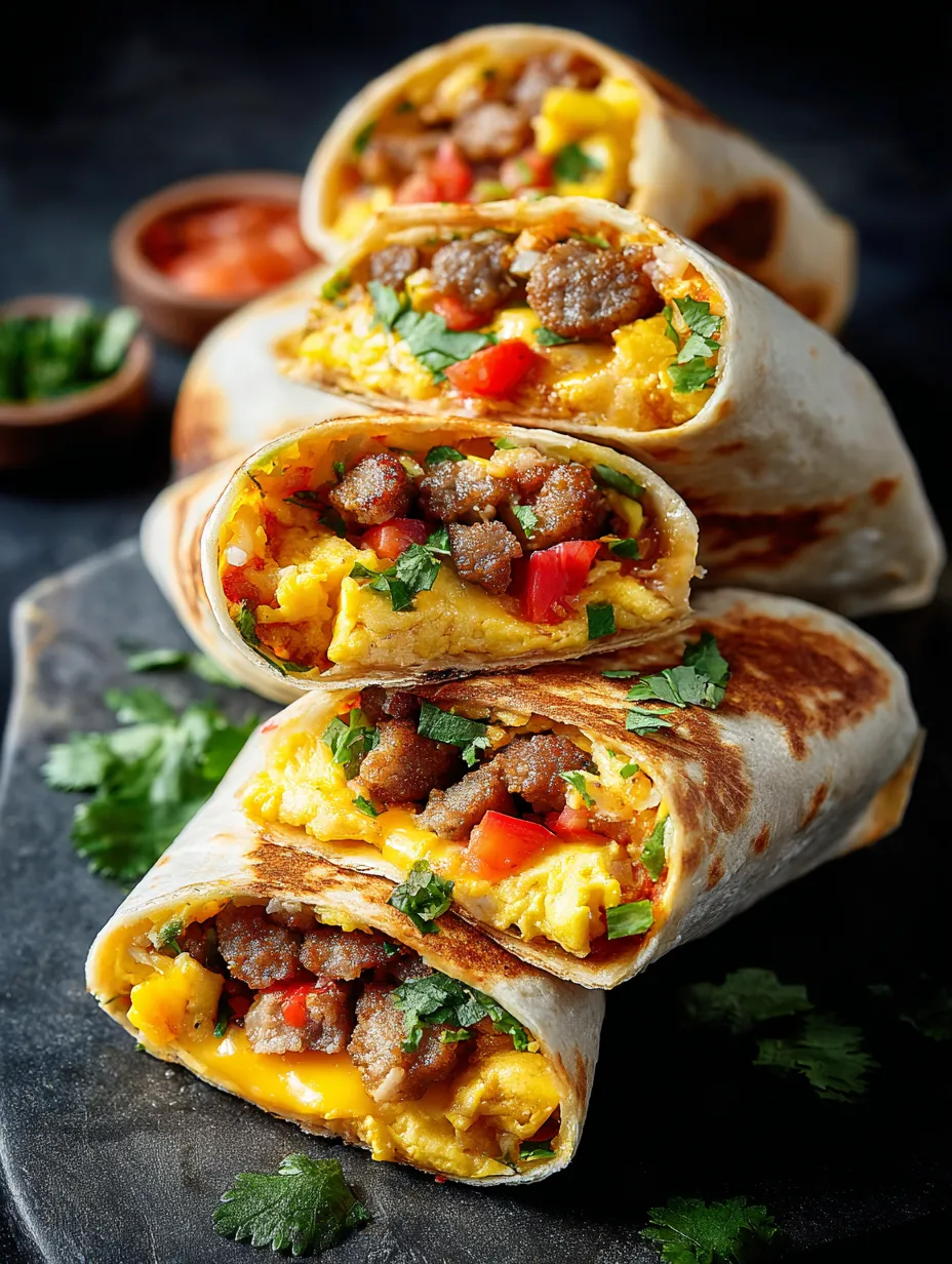 Un burrito tipo omelette de huevo sobre la mesa y una cebolla verde debajo.