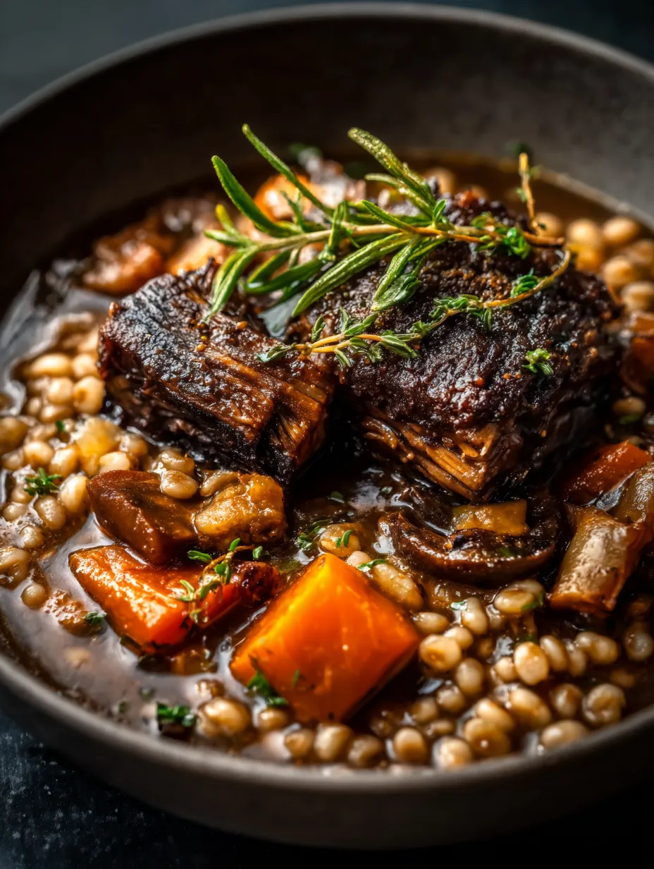 Un plato grande con carne, verduras y especias.