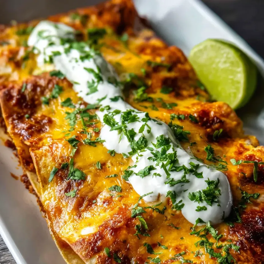 Tortilla rellena con queso y mayonesa en un plato.