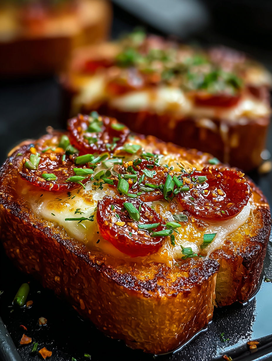Una rebanada de pizza con tomates y queso encima.