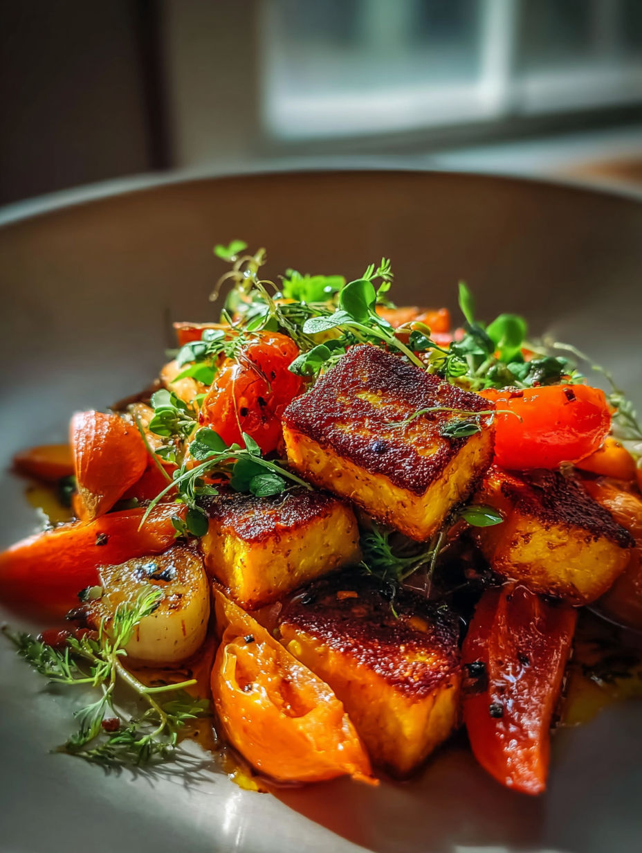 Un cuenco con verduras variadas y coloridas.