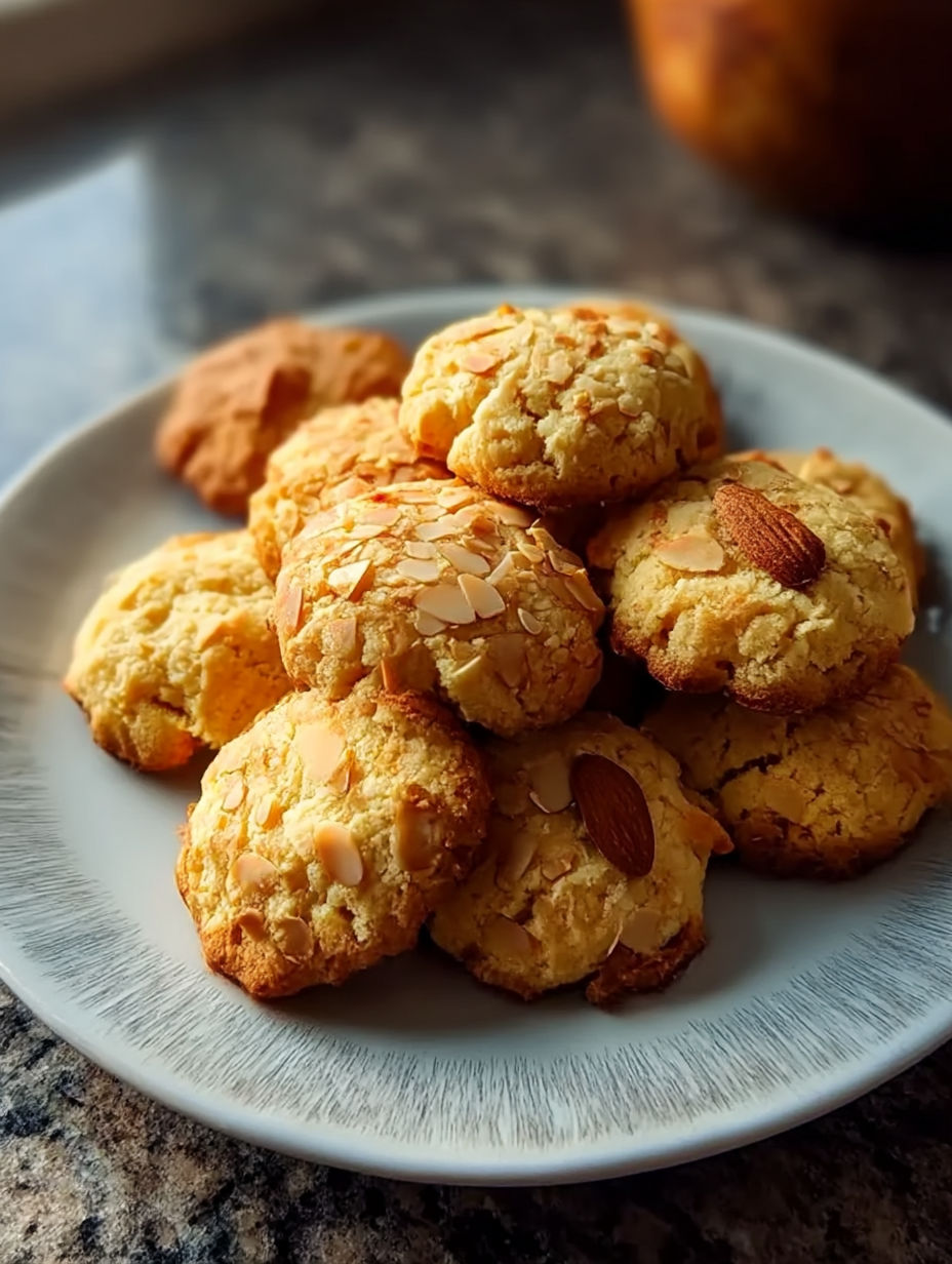 Un plato con galletas chinas de Año Nuevo.