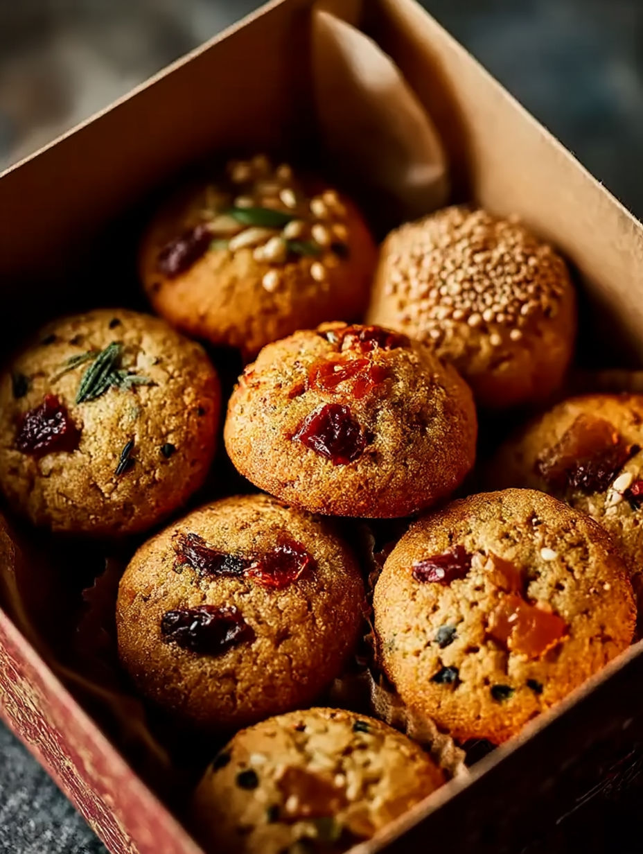 Una caja con galletas de Año Nuevo Chino.