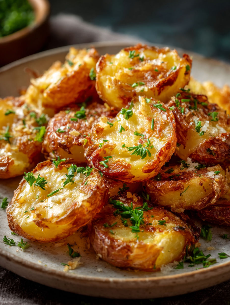 Un plato con papas crujientes doradas.