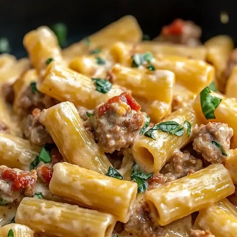 Un cuenco de pasta con carne y verduras.