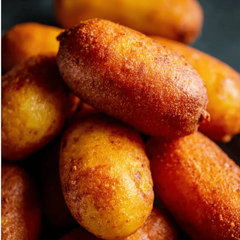 Un montón de papas fritas.