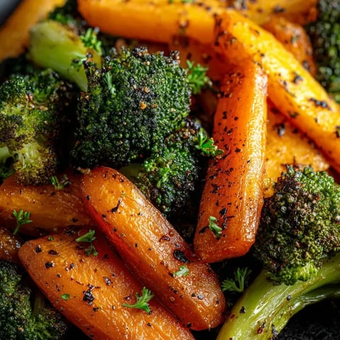 Plato con brocoli y zanahorias.