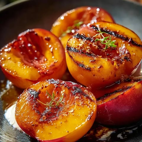 Melocotones en un plato.