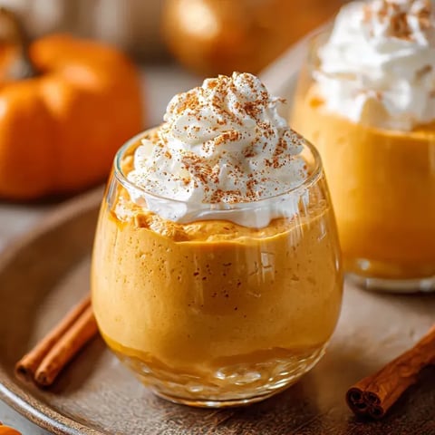 Un vaso con crema batida y canela encima.