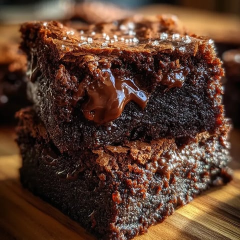 Detalle de un brownie de chocolate.