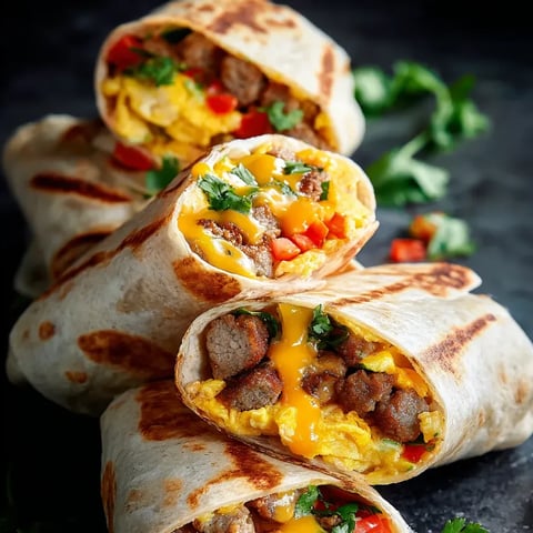 Una tortilla rellena con un omelet de huevo.