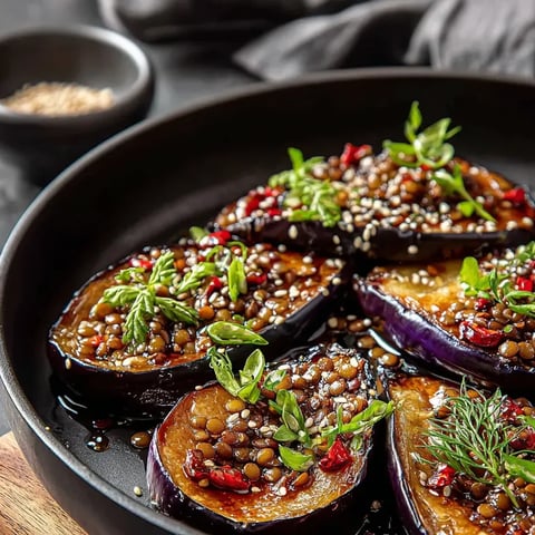 Un plato hondo con tomates recién picados y queso feta, decorado con semillas y hierbitas.