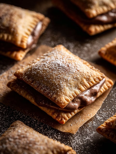 Galletas con azúcar miel y canela.