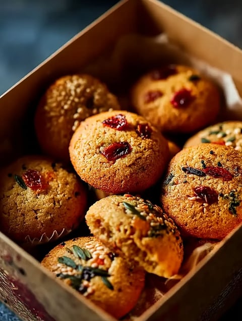 Una caja con galletas para el Año Nuevo chino.
