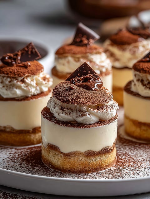 Un postre delicioso con chocolate y crema blanca